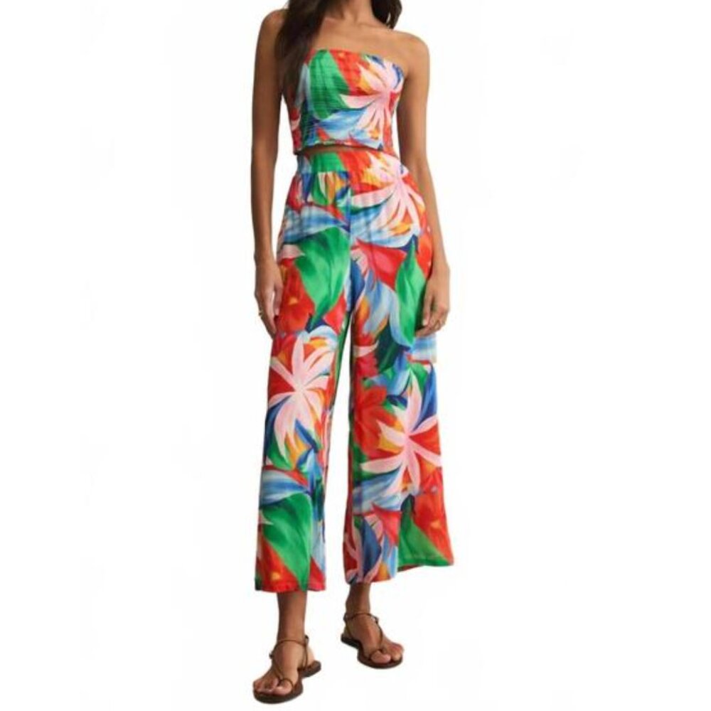 NEW Z SUPPLY dante villa floral pants in multicolor